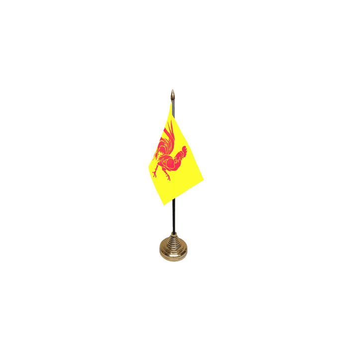Walloon Small Table Flag – 6x4in (15 x 10 cm)