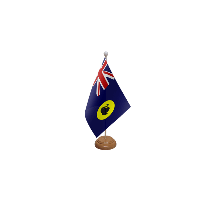 Western Australia Wooden Table Flag – 9x6in (22.5 x 15 cm)