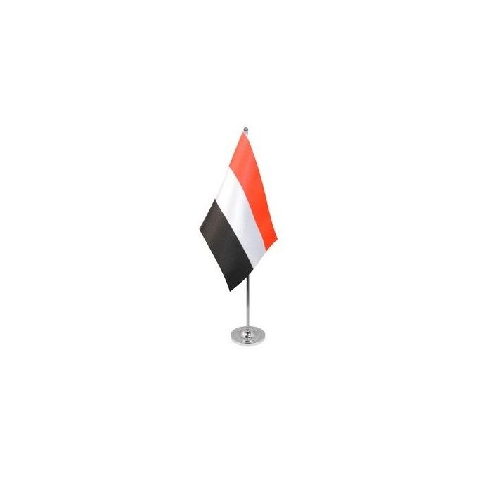 Yemen Satin Table Flag – 9x6in (22.5 x 15 cm)
