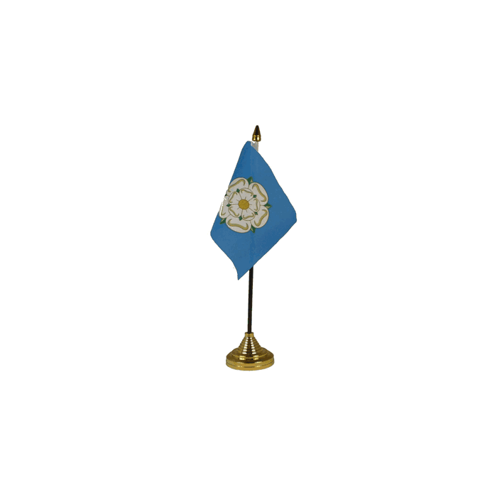 Yorkshire New Table Flag – 6x4in (15 x 10 cm)