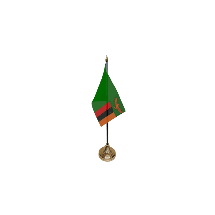 Zambia Table Flag – 6x4in (15 x 10 cm)