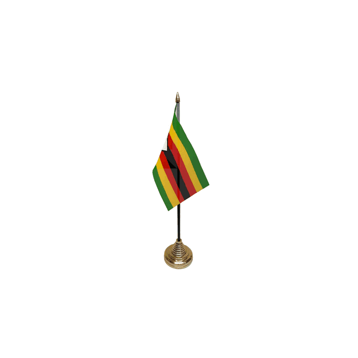 Zimbabwe Table Flag – 6x4in (15 x 10 cm)