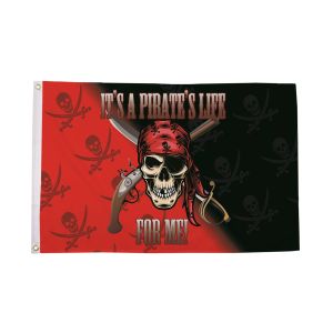 A Pirate's Life Red/Black Flag