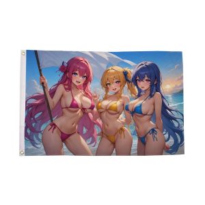 Anime Girls Flag