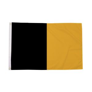 Black and Amber Irish County Flag