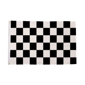 Black and White Check Flag (Sleeved)