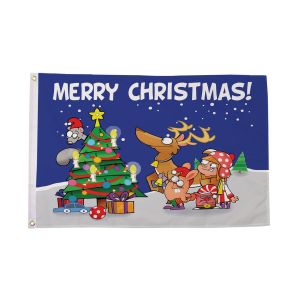 Christmas Scene Flag