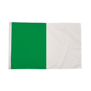 Green and White Irish County Flag
