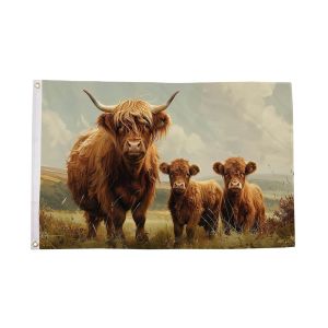 Highland Cow Flag