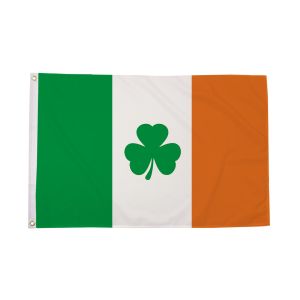 Ireland with Shamrock Flag