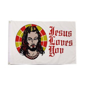 Jesus Loves You Flag