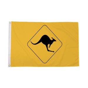 Kangaroo Sign Flag