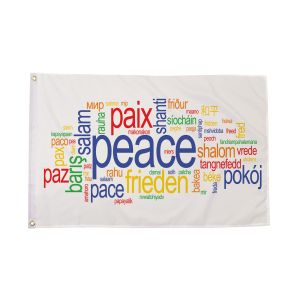Peace Words Flag