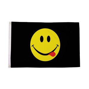 Smiley Face Acid Flag