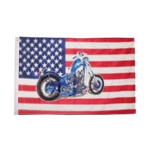 USA Motorcycle Flag