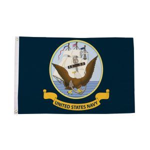 USA Navy Logo Flag