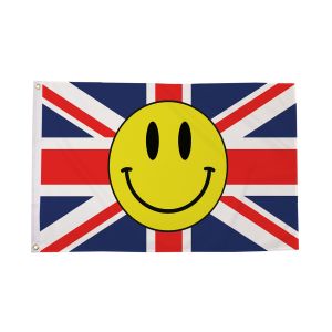 Union Jack Smiley Face Flag