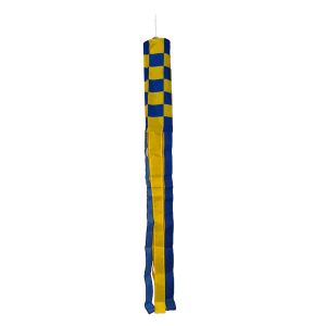 Blue and Yellow Check Windsock