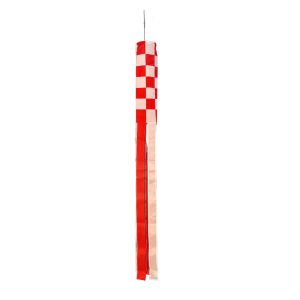 Red and White Check Windsock