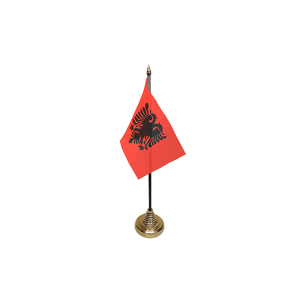 Albania Small Table Flag