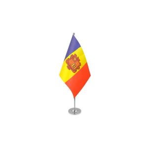 Andorra Satin Table Flag