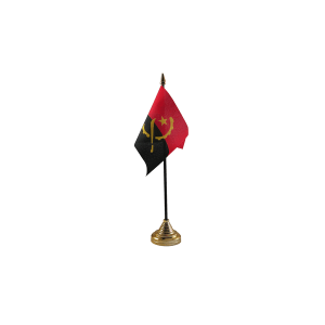 Angola Small Table Flag