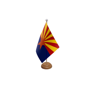 Arizona Wooden Table Flag