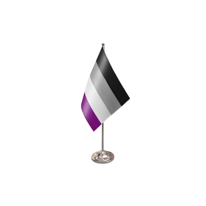 Asexual Satin Table Flag