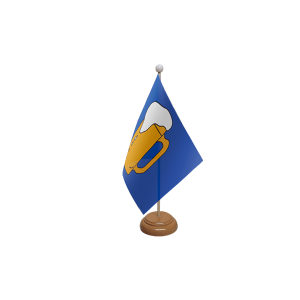 Beer Wooden Table Flag