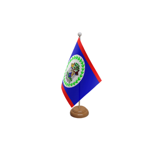 Belize Wooden Table Flag