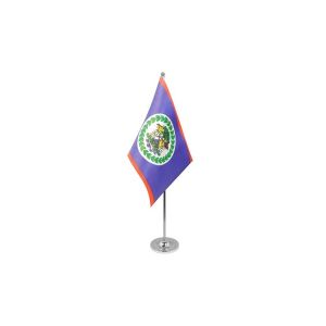 Belize Satin Table Flag