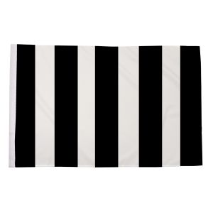 Black and White Striped Flag (Sleeved)