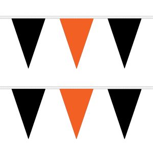 Black and Orange Triangle Bunting