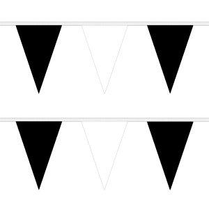 Black and White Triangle Bunting