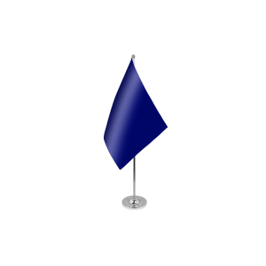 Plain Blue Satin Table Flag