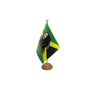 Bob Marley (Jamaica) Wooden Table Flag
