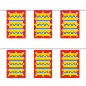 Cambridgeshire Red Rectangular Bunting