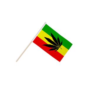Cannabis Reggae Hand Flags
