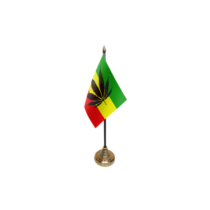 Cannabis Reggae Small Table Flag