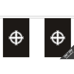 Celtic Cross (Black) Rectangular Bunting