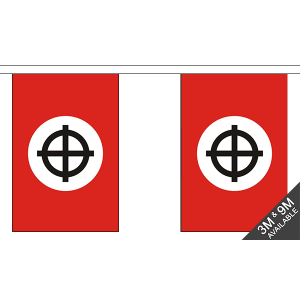 Celtic Cross (Red) Rectangular Bunting