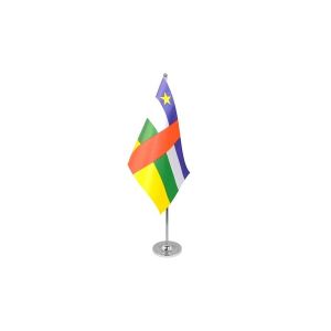 Central African Republic Satin Table Flag