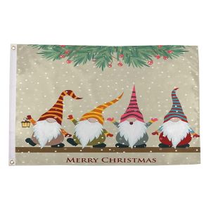 Christmas Gnomes Flag
