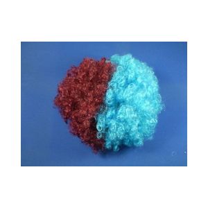 Claret and Sky Blue Wig