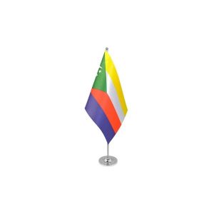 Comoros Satin Table Flag