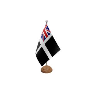 Cornwall Ensign Wooden Table Flag