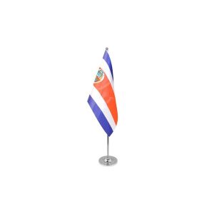 Costa Rica Satin Table Flag