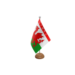 Cymru Wooden Table Flag