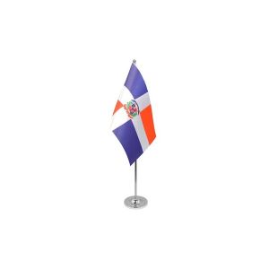Dominican Republic Satin Table Flag