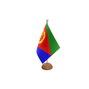 Eritrea Wooden Table Flag